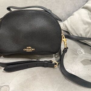 Coach Black Crossbody Bag with Gold Hardware